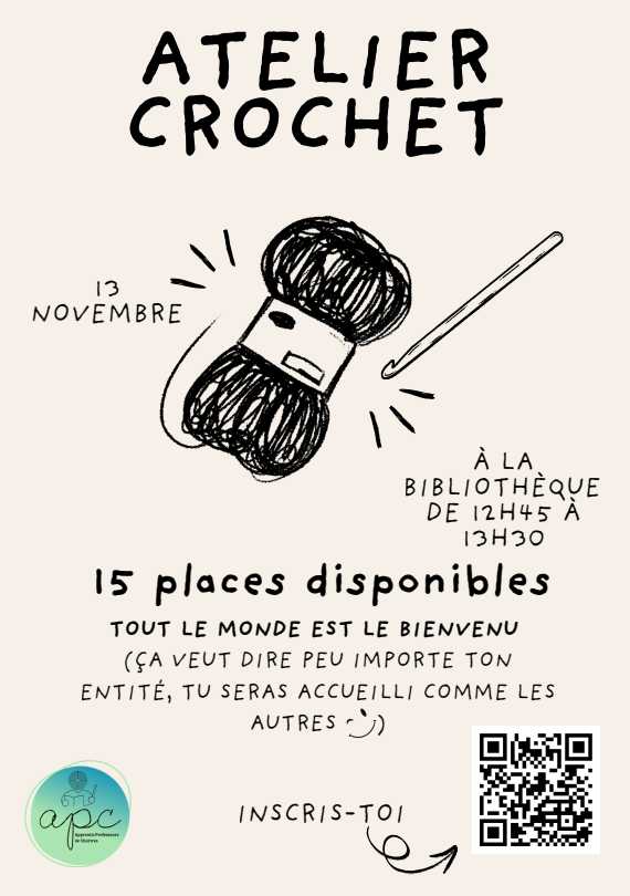 La vie étudiante ATELIER CROCHET